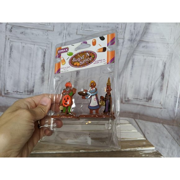 Lemax 2005 Sugar N Spice TRICK OR TREAT Set of 2 H - Picture 3 of 6